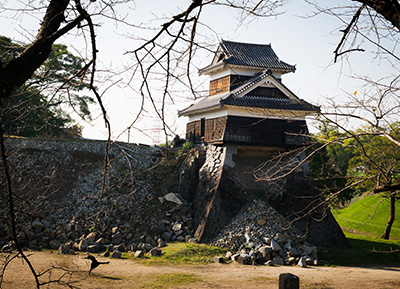 Kumamoto castle in Japan